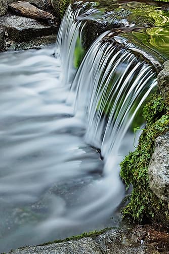 Cascading water-Fern Spring-Yosemite National Park-California Art Print
